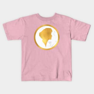 Classic cameo in gold and marble II Kids T-Shirt